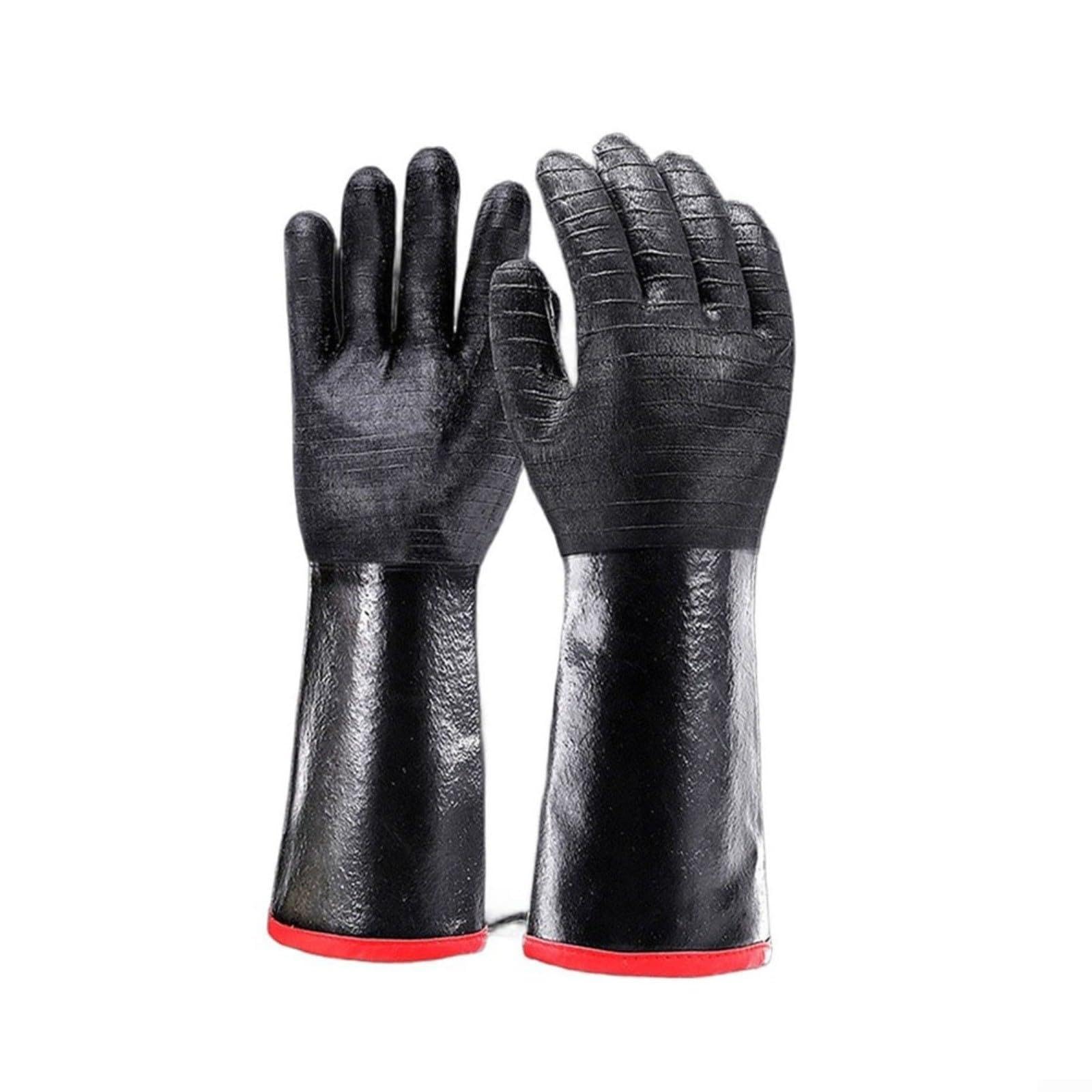 Gants de barbecue 18 épaisseurs en néoprène noir haute protection