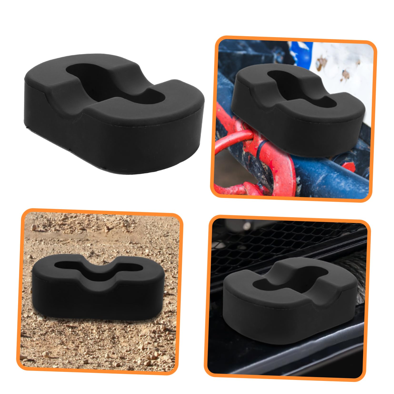 MUCKLILY Hawse Fairlead Winch Cable Guide for Vehicles Rope Protector for Off-Road Trailer Use Easy Installation Lightweight Multi-Functional Design