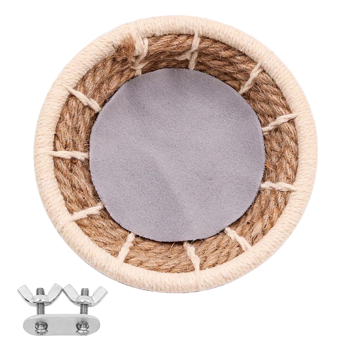 Alnicov Nid d'oiseau Ficelle Nid d'oiseau Nid d'élevage Nid de canari pour perruches Perruche calopsitte Petite Cage de Perroquet Moyenne Boîte de Nidification à couver