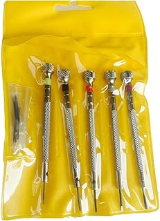 OTOOLWORLD 5 Pieces Precision Screwdriver Set for Watch Repair Watch Bracelet with 5 Extra Blades