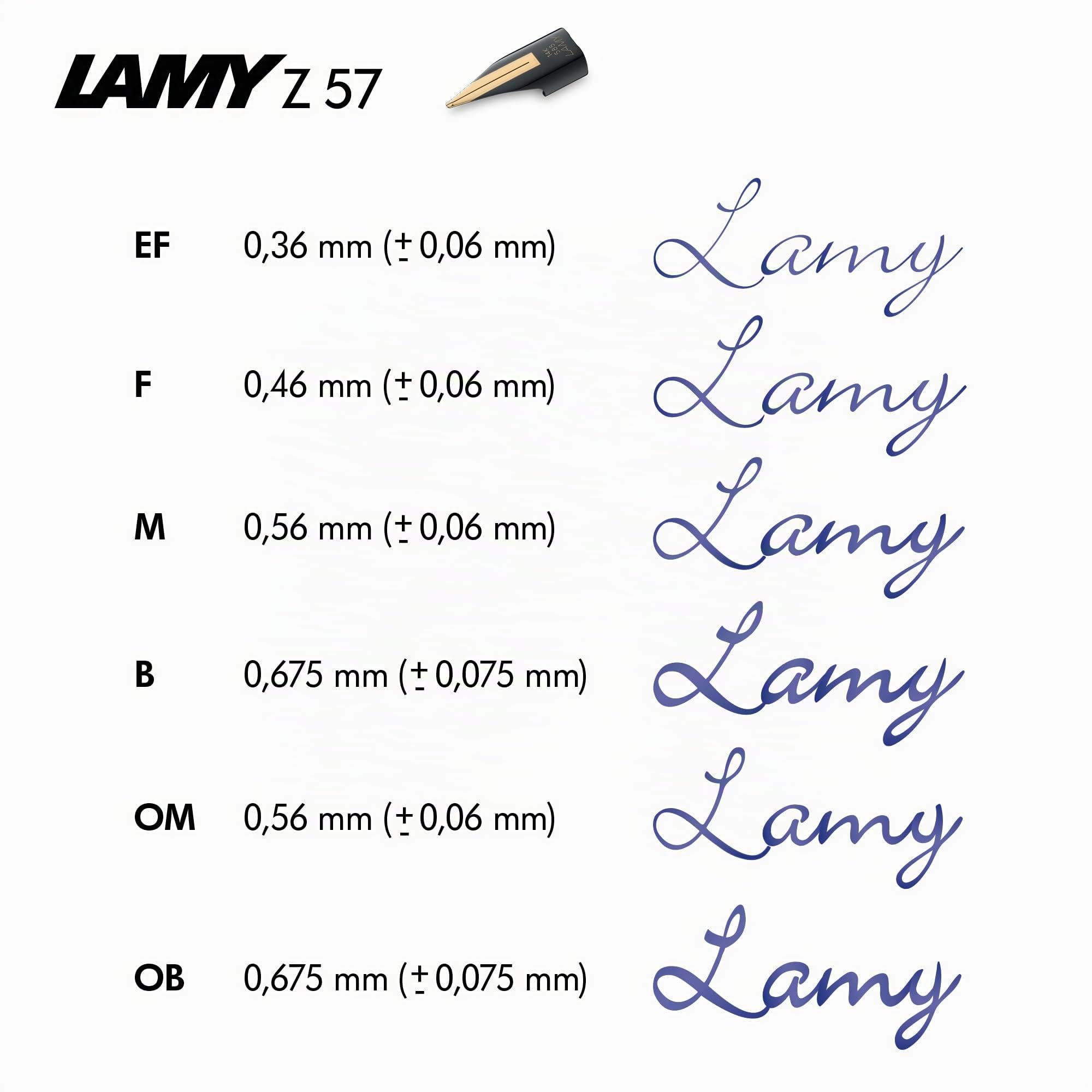 LAMY imporium Füllhalter 060 - Füller mit ungewöhnlichem Korpus in mattschwarzer PVD Veredelung, einem polierten Clip aus Gold (galvanisiert) und einem 14 kt. Bicolor-Goldfeder - Federstärke M