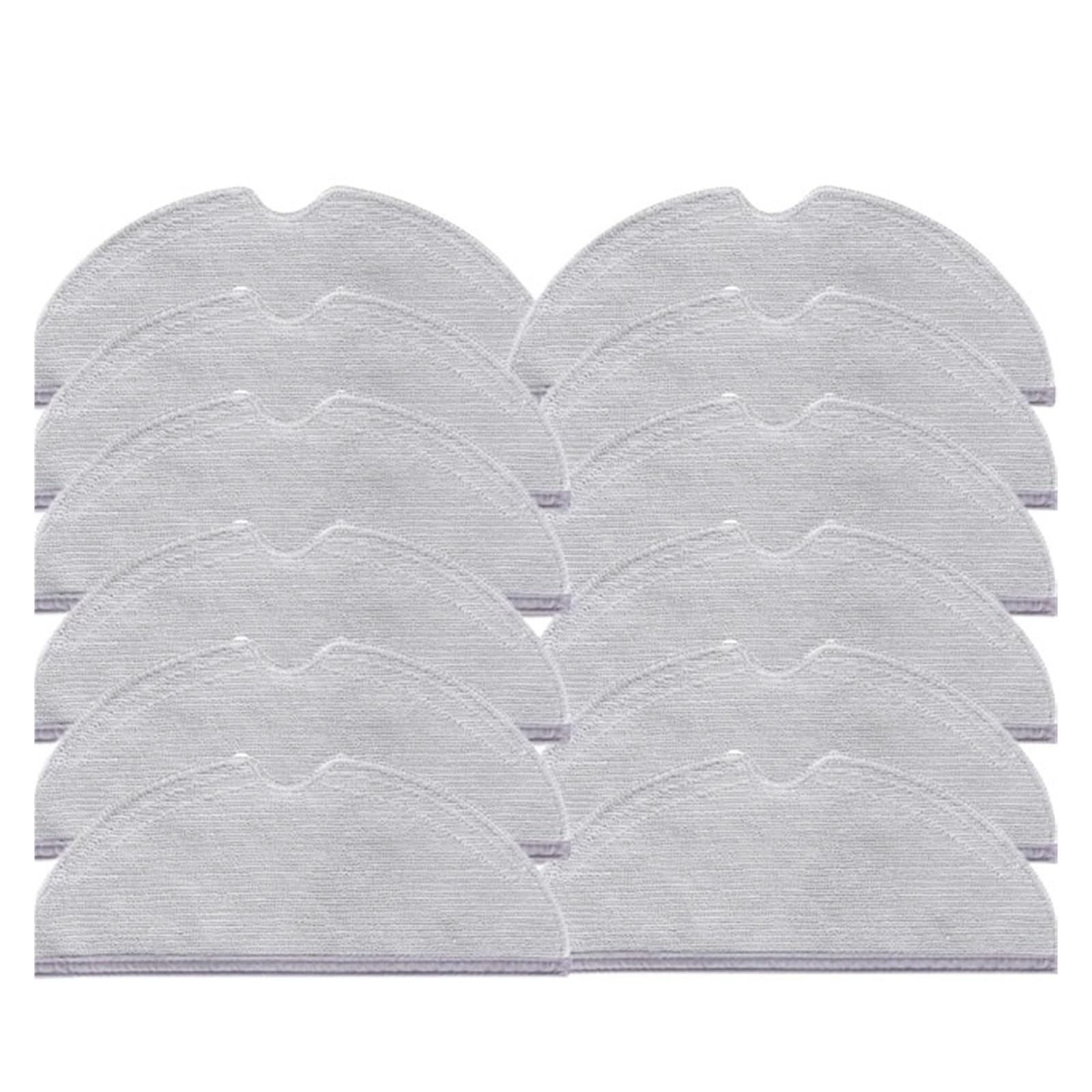KRHZYPLAE Robot Vacuum Cleaner Mop Rags,Compatible For XiaoMi,Compatible For Roborock,S5 Max S6 Pure S6 MaxV S51 S50 S55 Xiaowa E25 E35 For(12pcs)