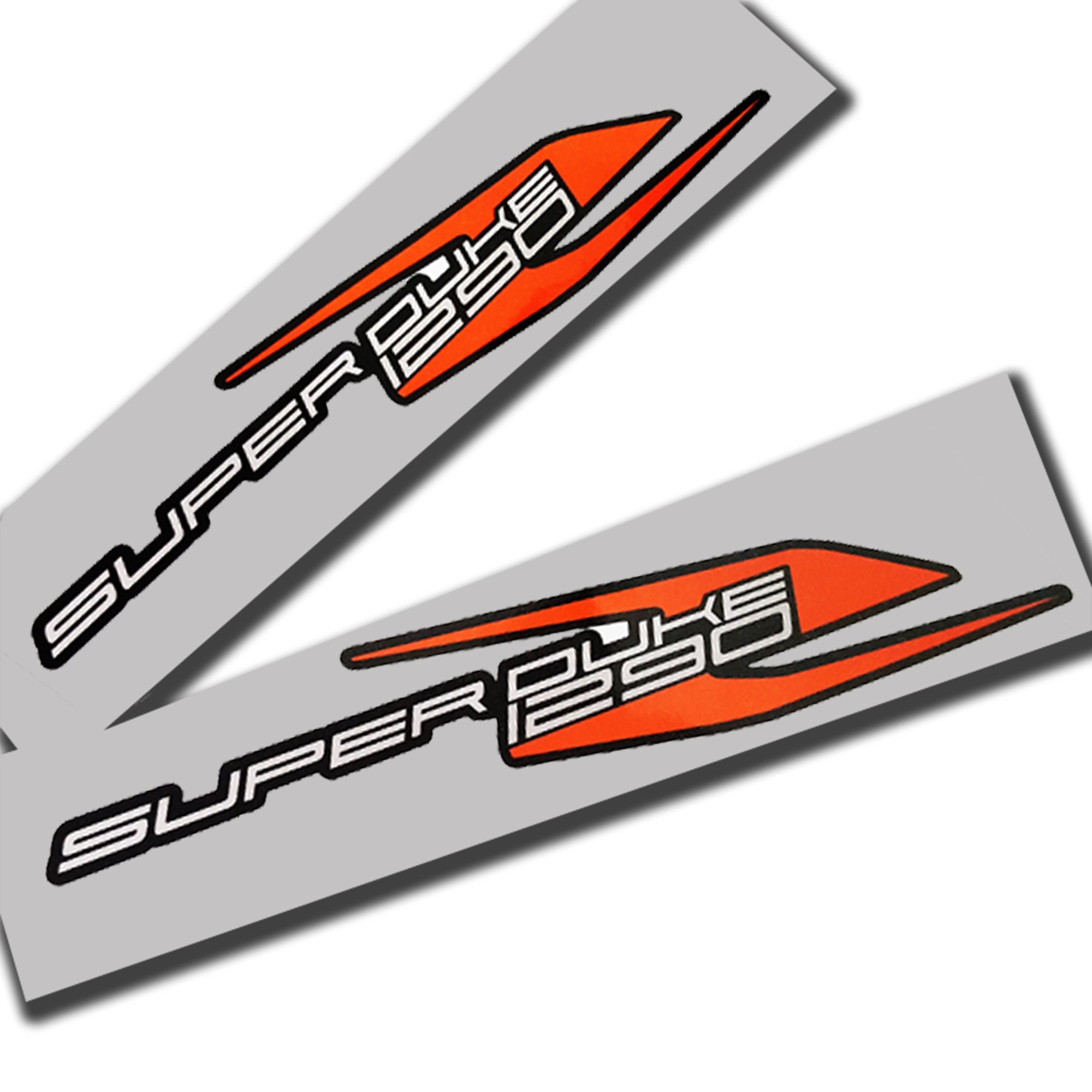 Twisted Melon Superduke 1290 R orange on black graphics decals stickers x 2