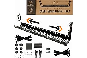 Standing Desk Cable Management Tray, No Drill