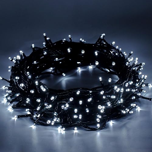 Epesl Guirnalda de Luces 25M 220 LED, Cadena de Luces, Luces de Navidad para Navidad IP44 Impermeable, 8 Modos de Luz pa