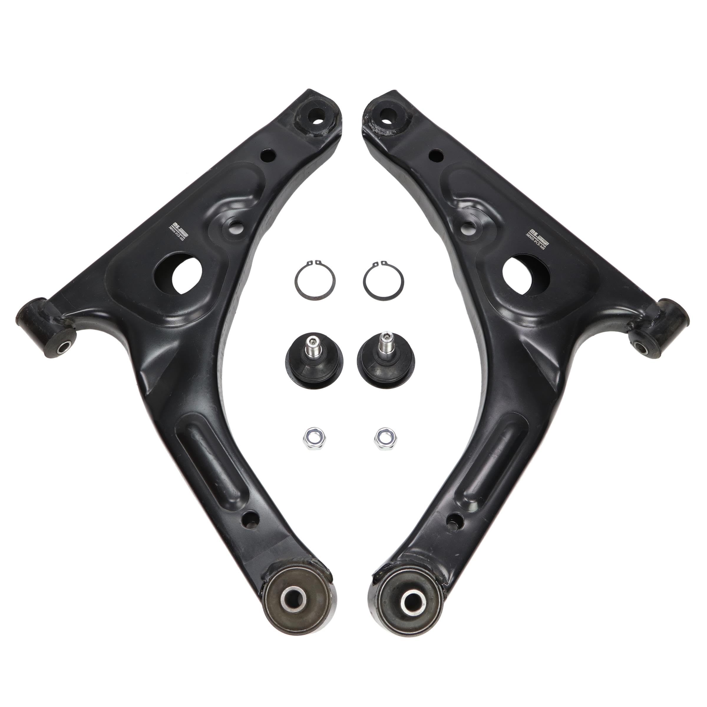 37038-KIT-MS Juego de reparación brazo de suspensión con accesorios Delantero para vehíc. con volante a la izquierda para vehíc. dirección a la derecha