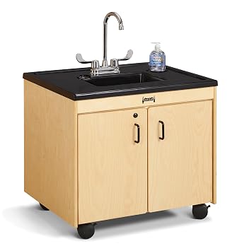 Jonti-Craft 1370JC Clean Hands Helper, 26" Counter with Plastic Sink