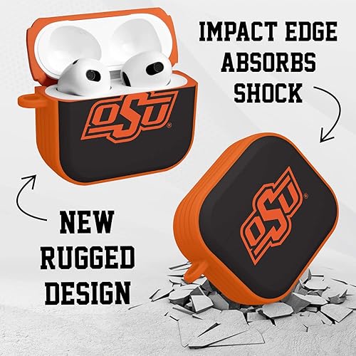Miniatura 8 de AFFINITY BANDS Oklahoma State Cowboys Camo HDX - Funda compatible con Apple AirPods Generaciones 1 y 2