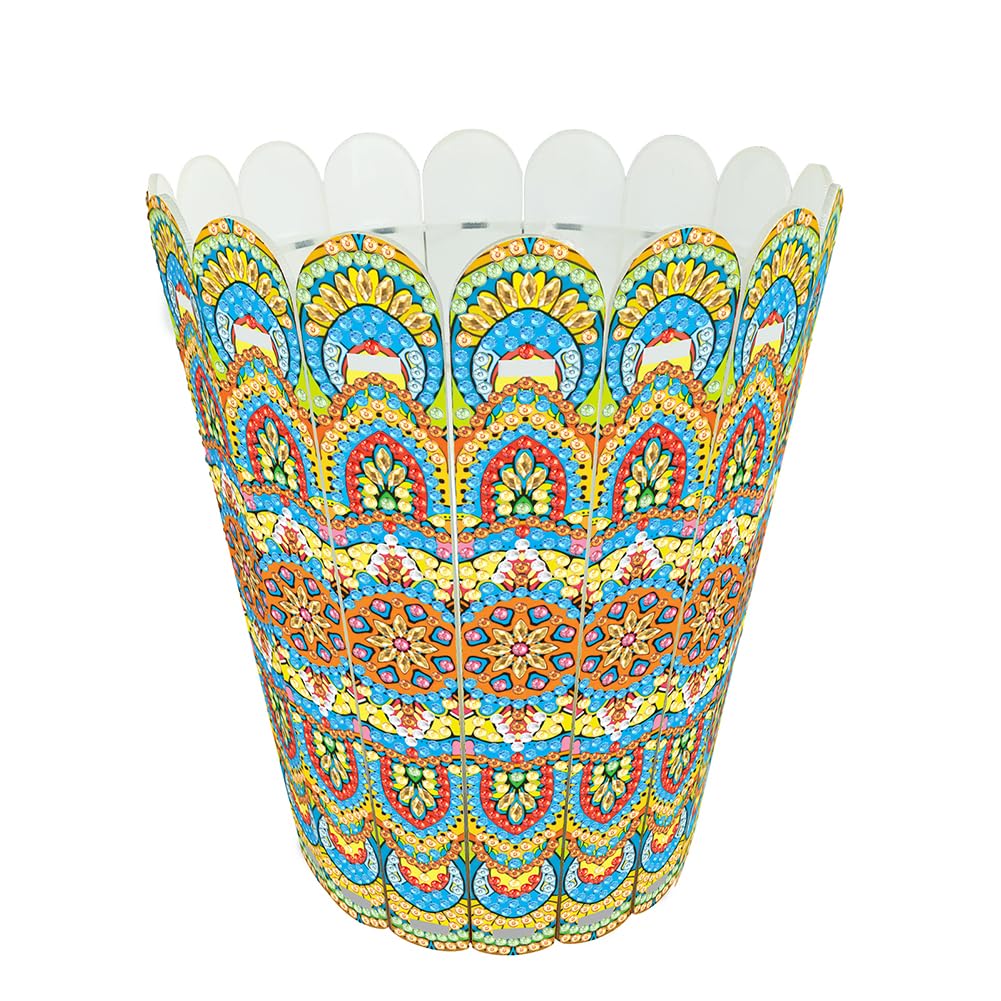 Fiorky Vase Flowers Diamond Art Kit, 5D Stand Up Diamond Painting Tabletop Ornaments Kit Aesthetic DIY Decors Exquisite Desktop Flower Arrangement Vase Bedroom Table Home Office Decor