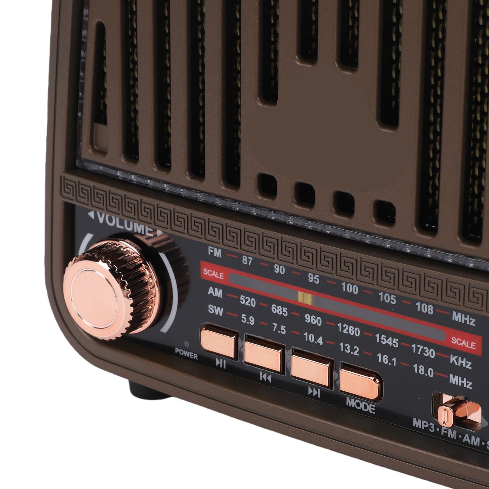 Cryfokt Altavoz Bluetooth Retro, Radio Am FM SW Portátil