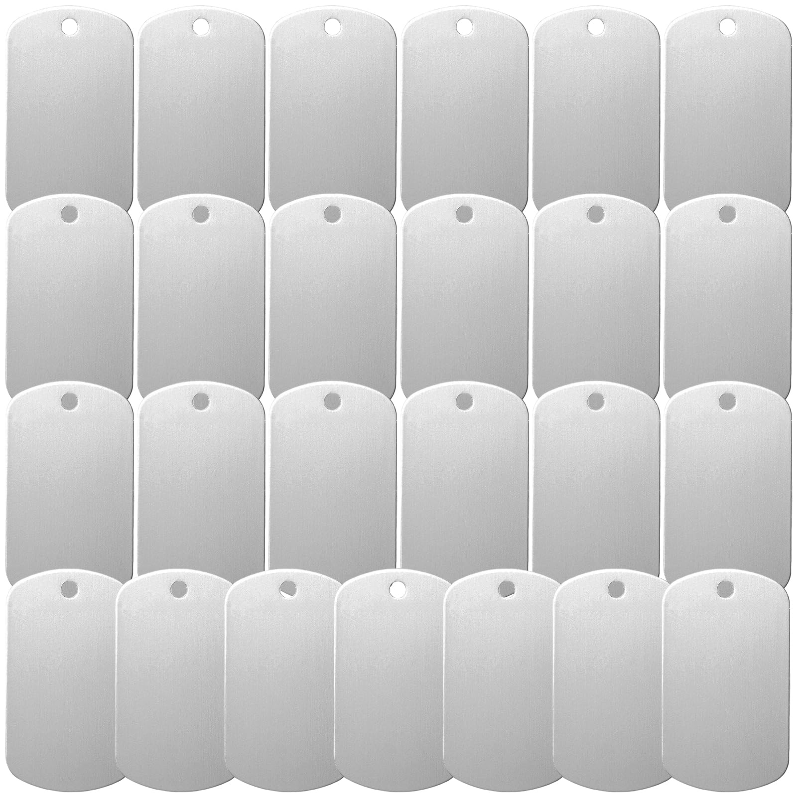 XISAOK 25pcs/Pack Pet Name Marker Nameplate for Pet Identification Collar Pendant Pet Engraving Metal