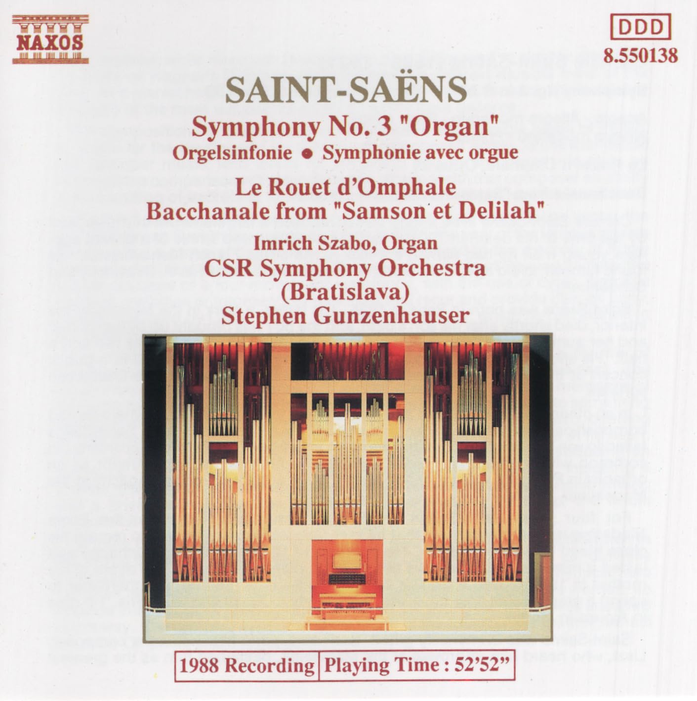 Saint-Saëns: Symphony No.3 "Organ"