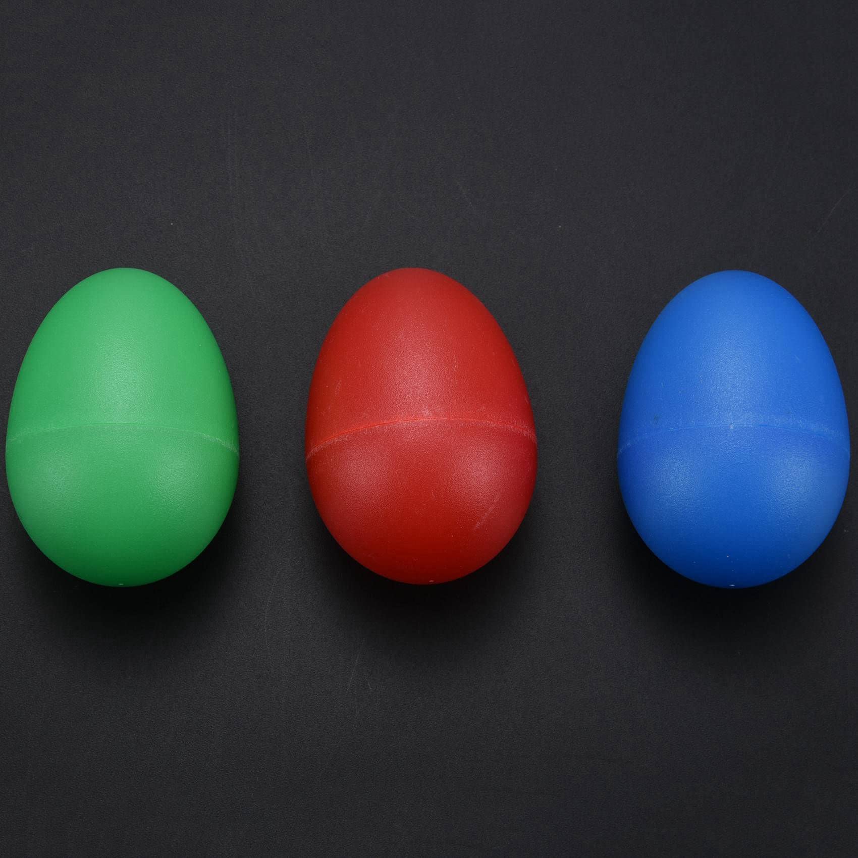 36 unidades de huevos de plástico para niños, maracas, huevos, percusión