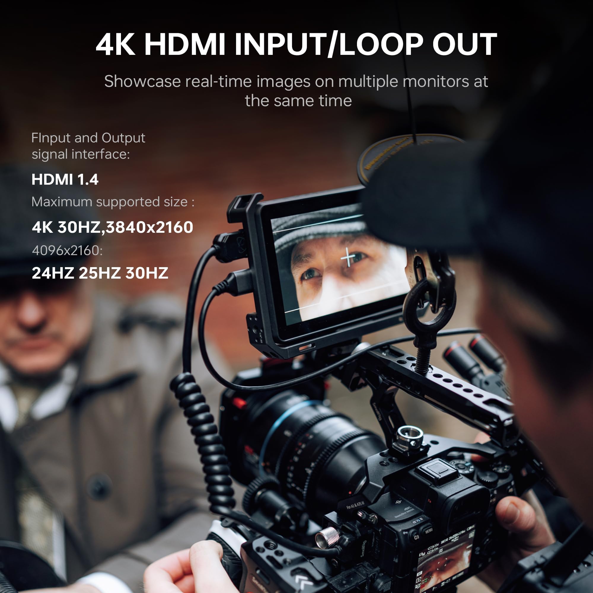 VILTROX DC-X2 2000 Nits Camera Field Monitor Kit with Rig Cage 6