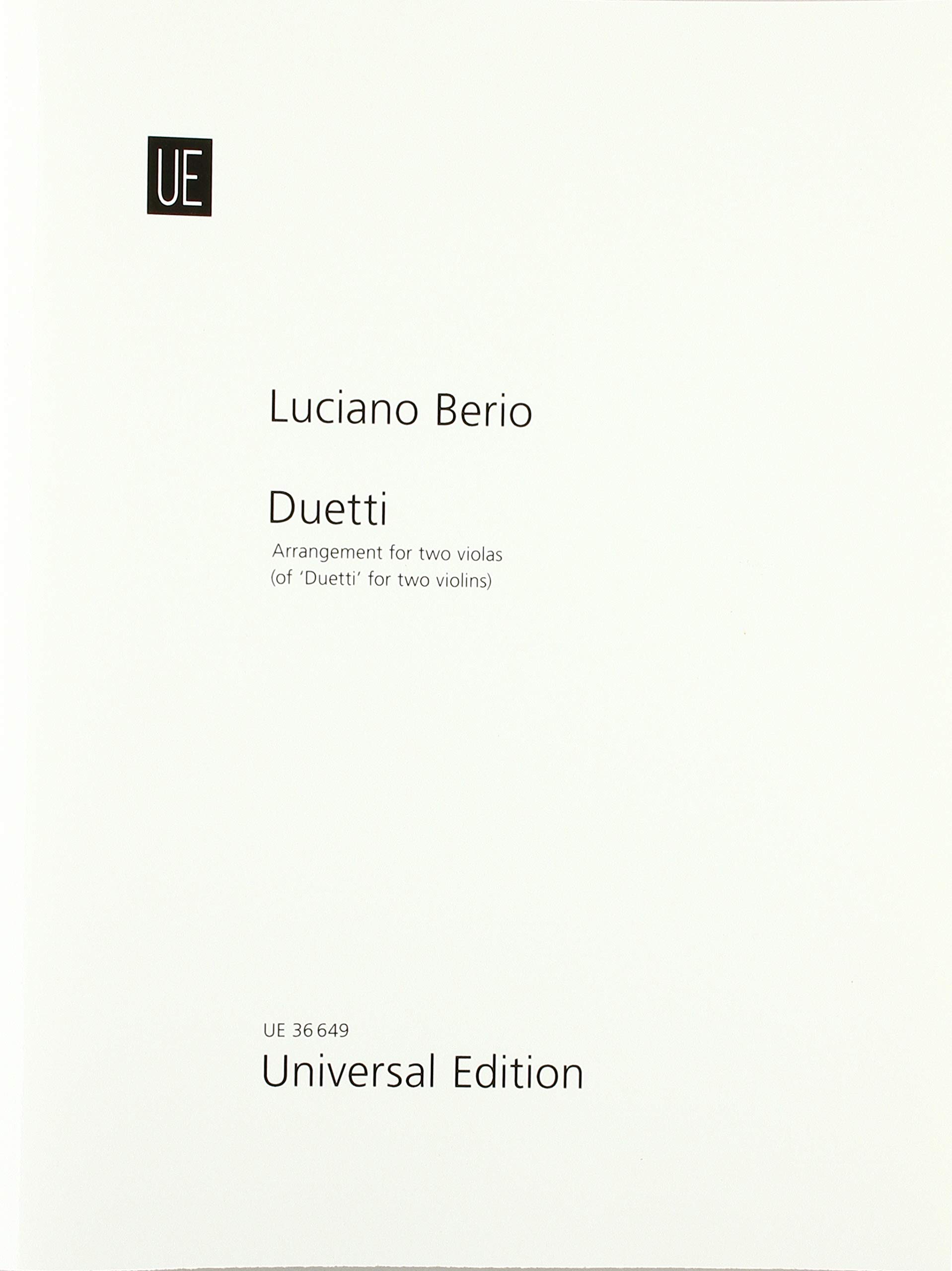 Duetti: for two violas (English, French and Italian Edition)