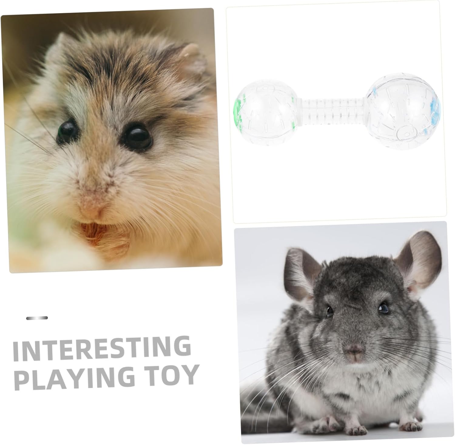 Pet Sports Wheel Ball Hamster Running Toy Crystal Boredom Relief Activity Level Enhancer Random Color