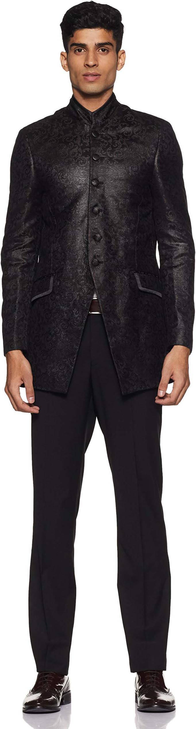 GIOVANI Men's Synthetic Slim Fit Suit