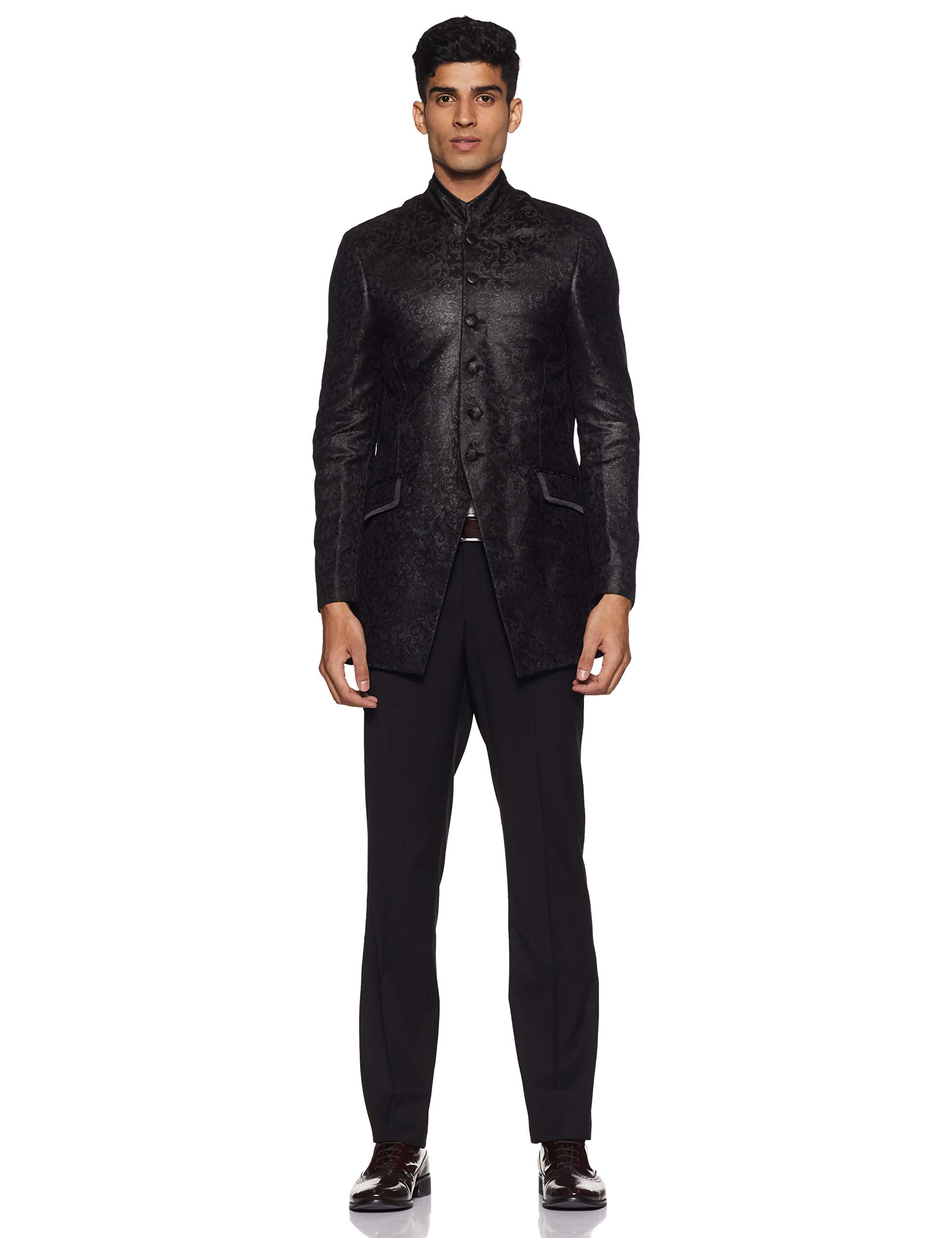 GIOVANI Men's Synthetic Slim Fit Suit