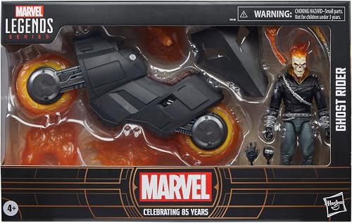 Marvel Legends Series, Figurine Ghost Rider avec Moto, Weiß - 2