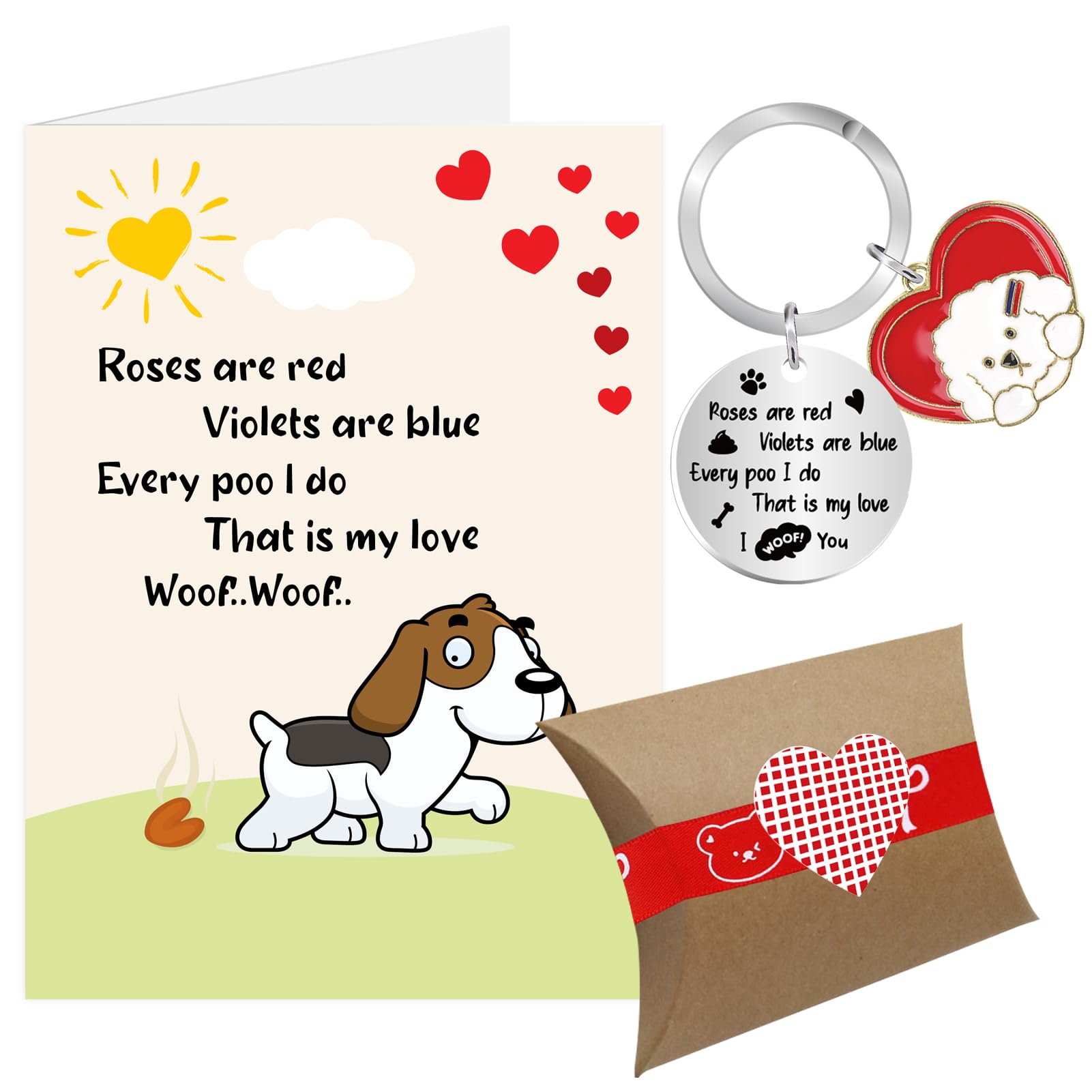Valentines Card from the Dog, Valentines Day Gifts from the Dog