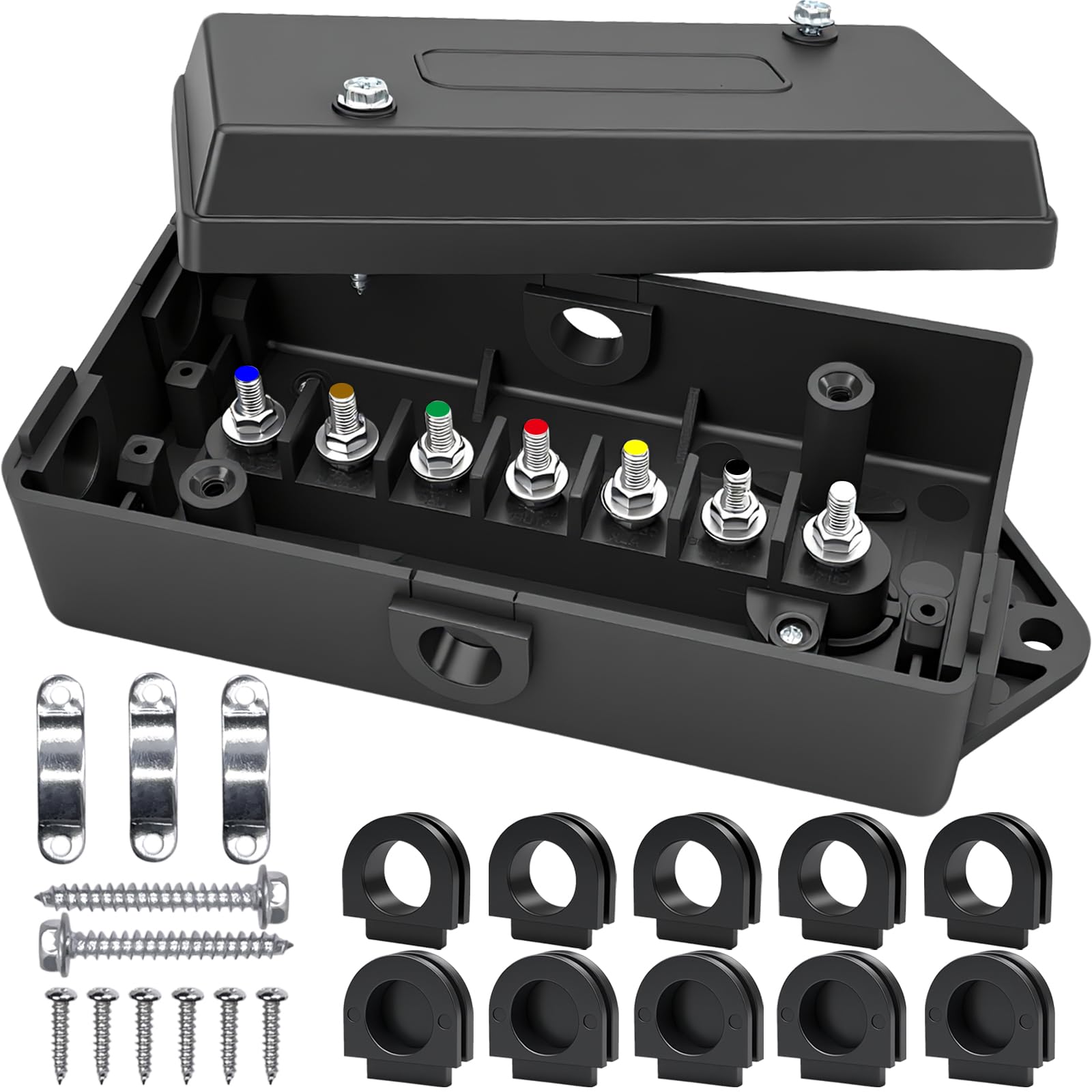 Snapklik.com : 7 Way Trailer Junction Box Heavy Duty Trailer Wiring