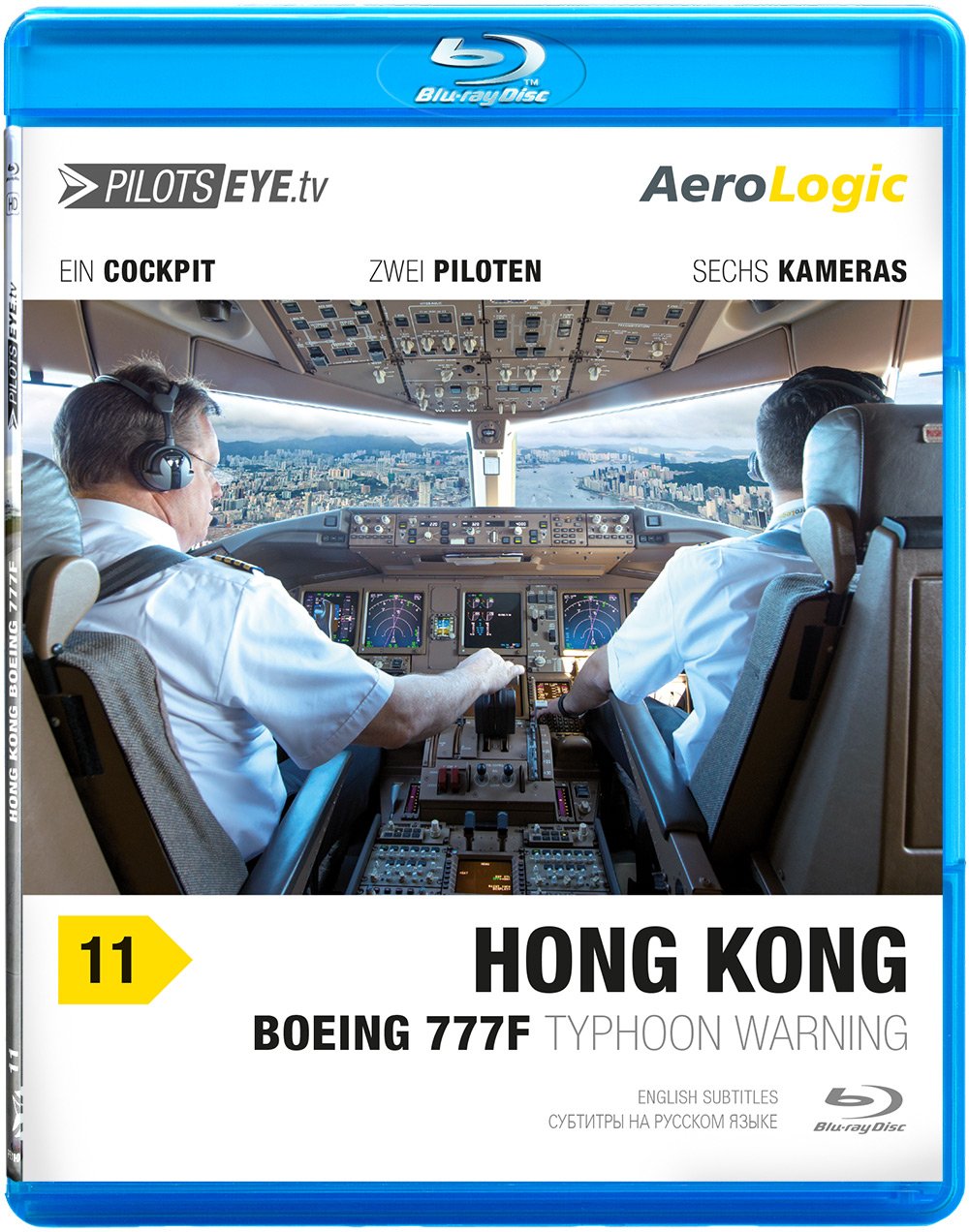 PilotsEYE.tv | HONG KONG |:| Blu-ray Disc® |:| AeroLogic FlightDeck | Boeing 777F (Cargo) | Typhoon warning | Bonus: Best of KaiTak [Region Free]