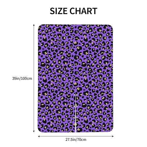 Miniatura 2 de Fundas de asiento de coche de bebé de moda con estampado de leopardo morado, cubierta de lactancia transpirable, cubierta de lactancia materna,