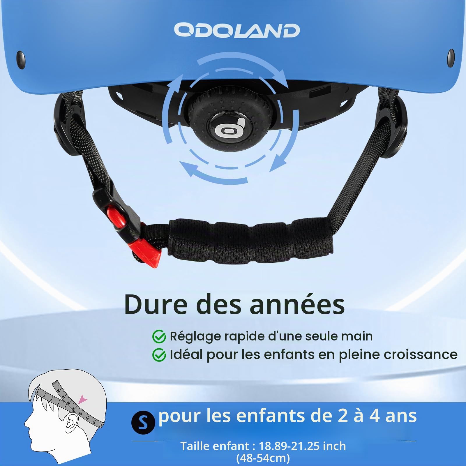 Odoland Casque de Vélo Enfant pour Garçons et Filles de 3 à 8 Ans, Casque Vélo Protection Enfant pour Cyclisme, Skateboard, Trottinette, Adjustable, Léger, Multiples Couleurs et Styles