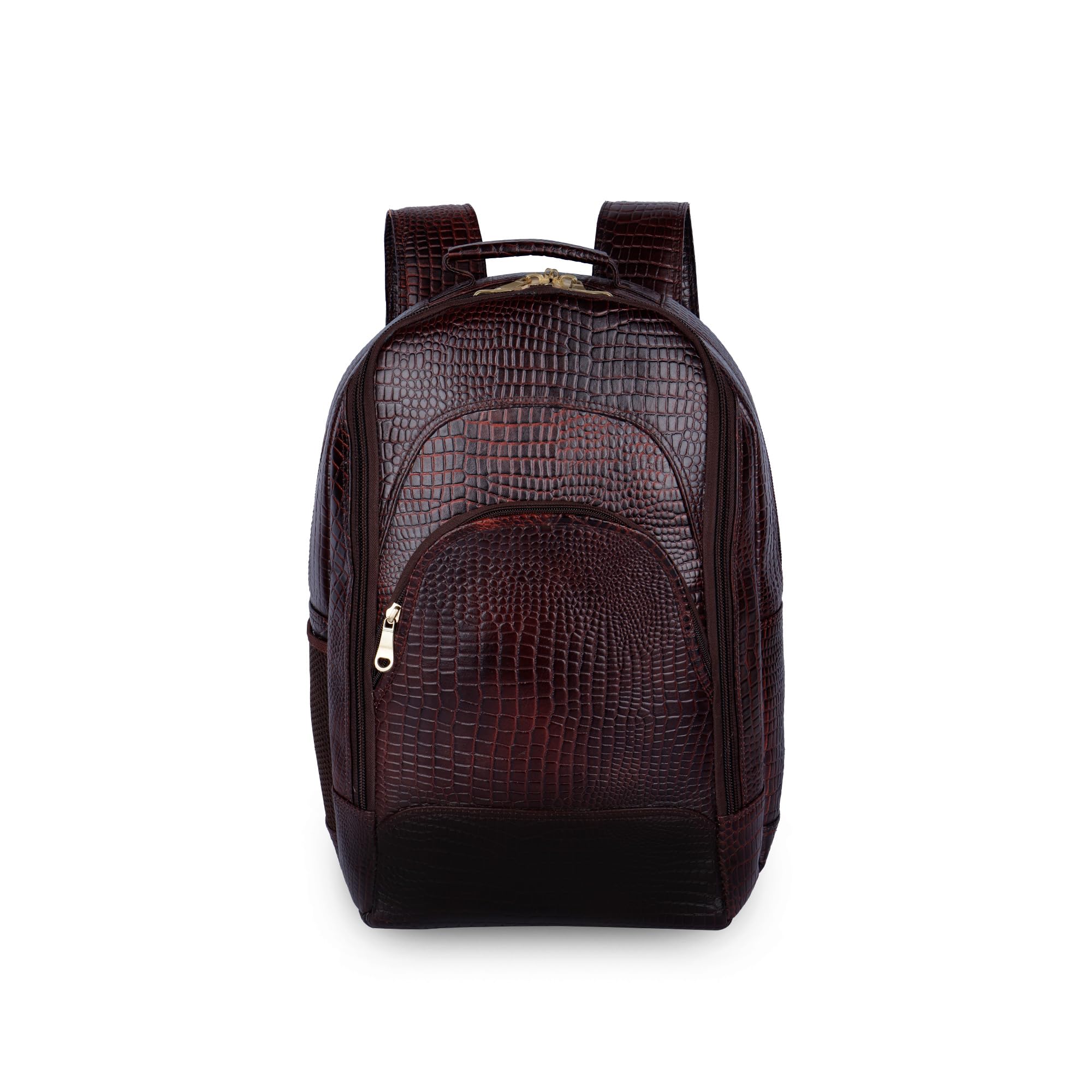 Falcon Regal Windy Waterproof Leather BackPack - Premium Brown Croco, 24 Litre, Stylish and Durable for Work, Travel, and Everyday Use (Brown Croco) (B0D581WFSB) Amazon Price History, Amazon Price Tracker