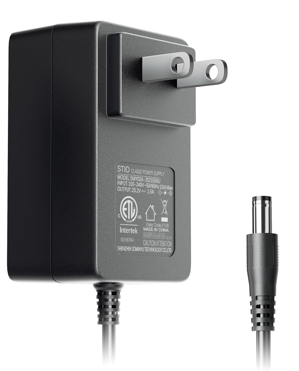 stio 25.2V 1.5A AC/DC Adapter Compatible with Segway Ninebot Zing E8 E10 E12 C2 Pro E2 Plus C8 C9 C10 C15 C20,Model NB-25D2-00D8-US Power Supply