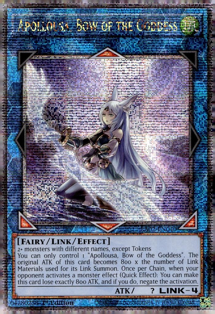 遊戯王 RA02-EN040 召命の神弓−アポロウーサ Apollousa, Bow of the Goddess (英語版 1st Edition 25th クォーターセンチュリーシークレットレア) 25th Anniversary Rarity Collection II Amazon.com: Apollousa, Bow of The Goddess (Alternate Art