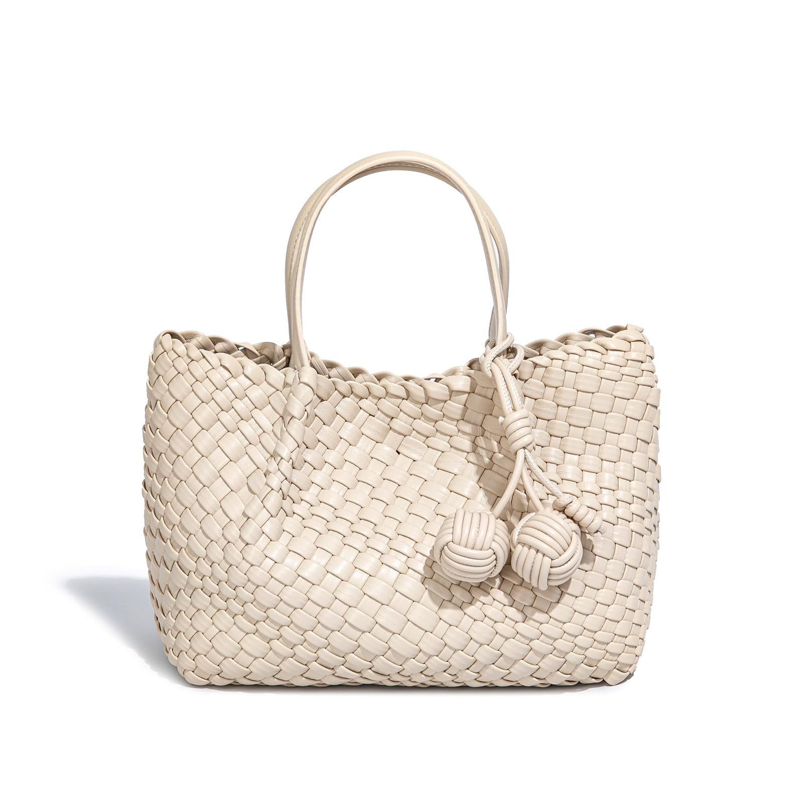 Woven Tote Bag for Women, Hobo Bag for Work, Large Beach Travel Handbags and Purses, Retro Shoulder Bag, Shopping Bag