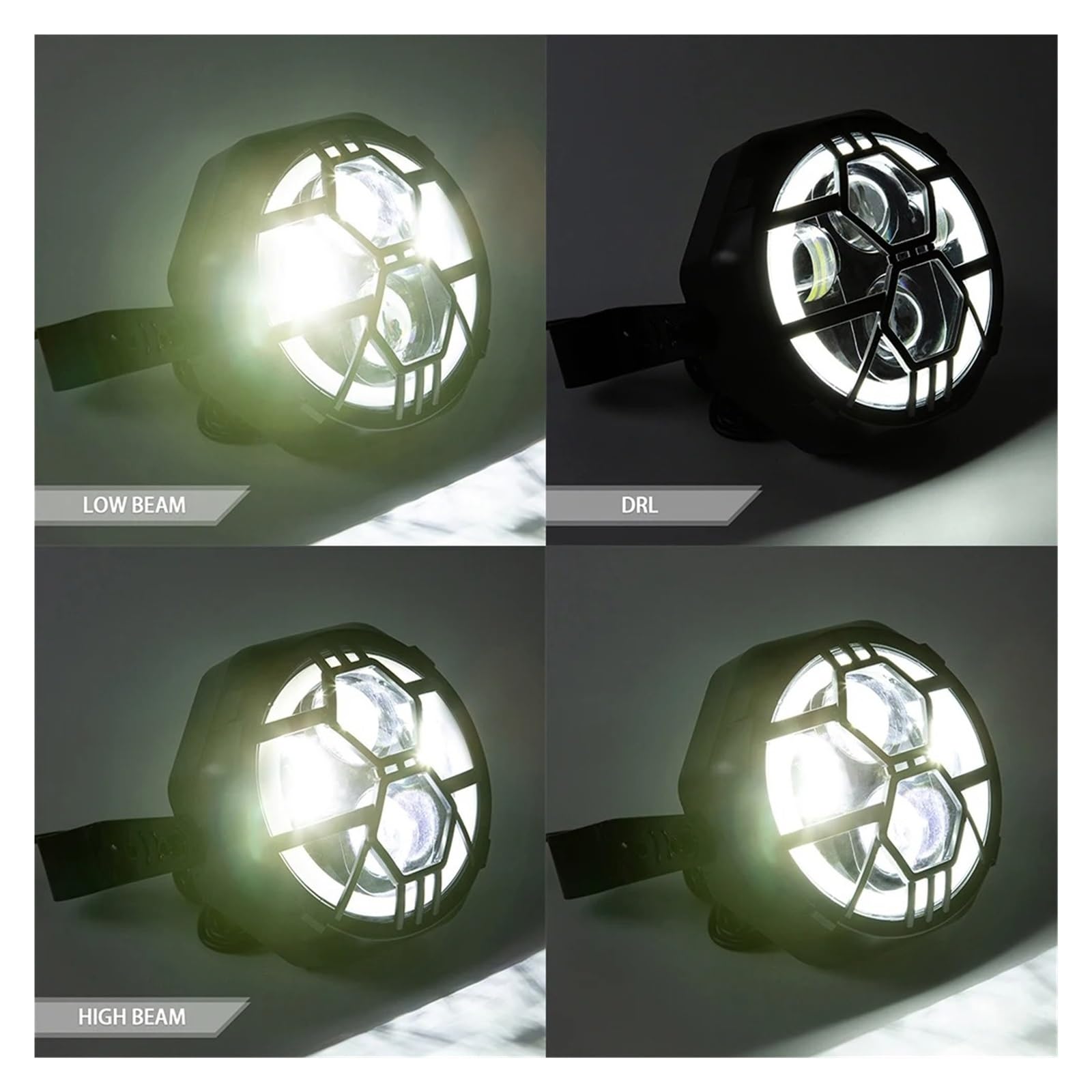 Phare moto Pour Sportsters XL VRSCD Feu Avant LED 6.5 Pouces 48V Phare De Moto Feux De Route 48V