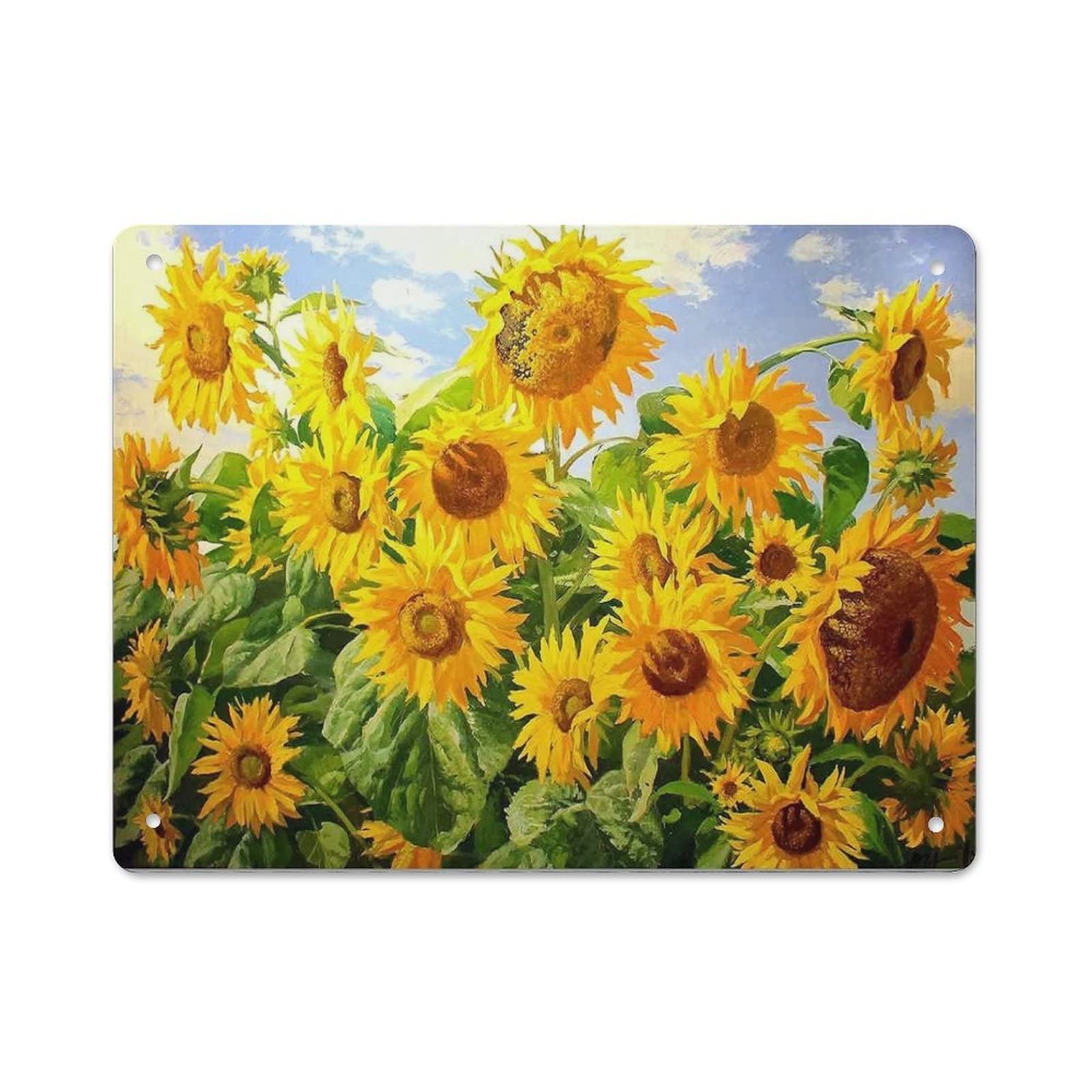 AOOEDM Sunflower Wall Metal Tin Sign for Home Bar Pub Kitchen Wall Art Deocr Man Cave Vintage Metal Sign Poster Plaque Signs Quotes Sign