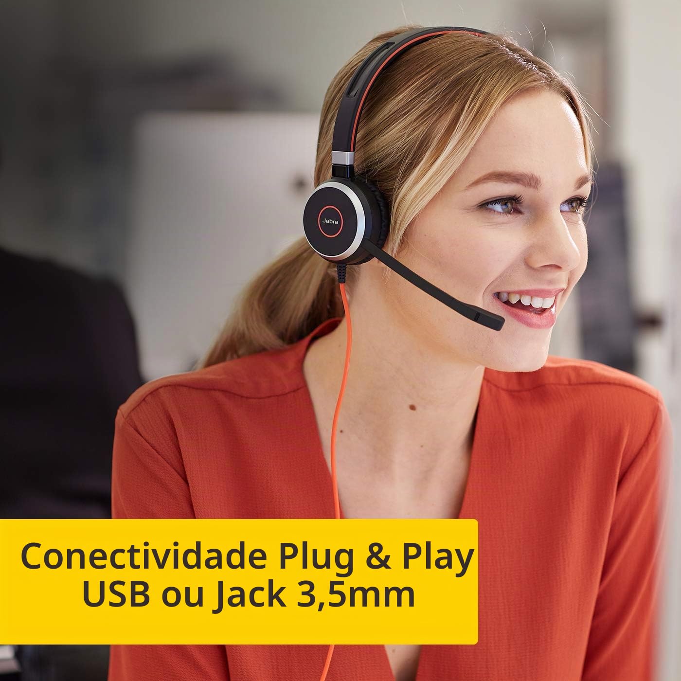 Fone De Ouvido Jabra Evolve 40 Uc Headset Stereo !! | Amazon.com.br