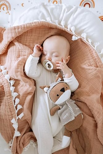 Miniatura 3 de Crane Baby Juguete de peluche suave hecho a mano, compañero de bebé, regalo esencial de guardería para niños y niñas, juguete de peluche Frankie Fox