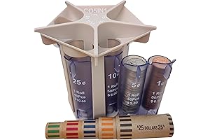 Automatic Coin Sorter Tube Coin Counter Change Sorter Machine for Piggy Bank...