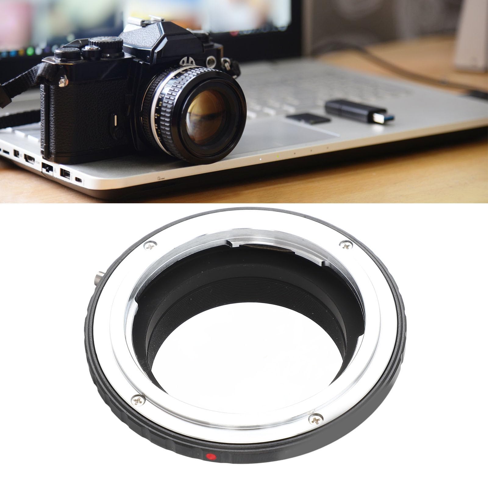 Anillo Adaptador de Montura de Lente Aluminio Duradero para Cámaras