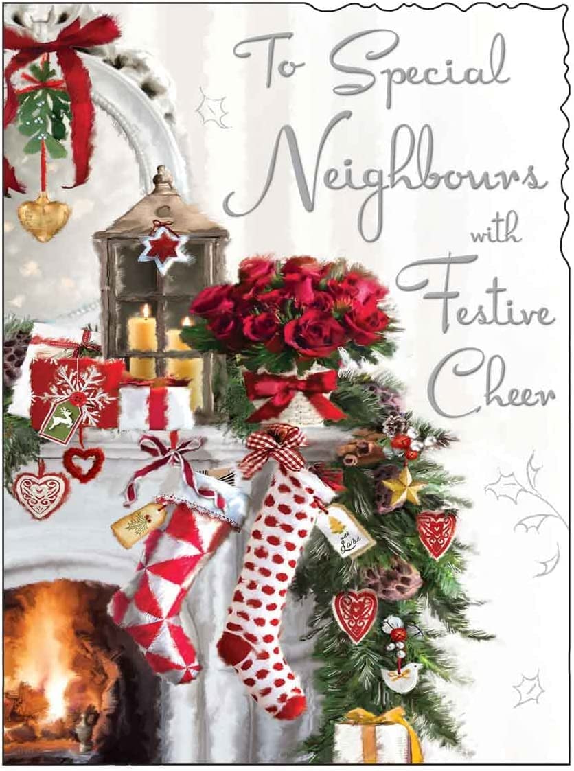 Christmas Card Familiare Jonny Javelin Meraviglioso Marito Amore Al Tempo Di Natale Biglietto Cartolina Design Innevato