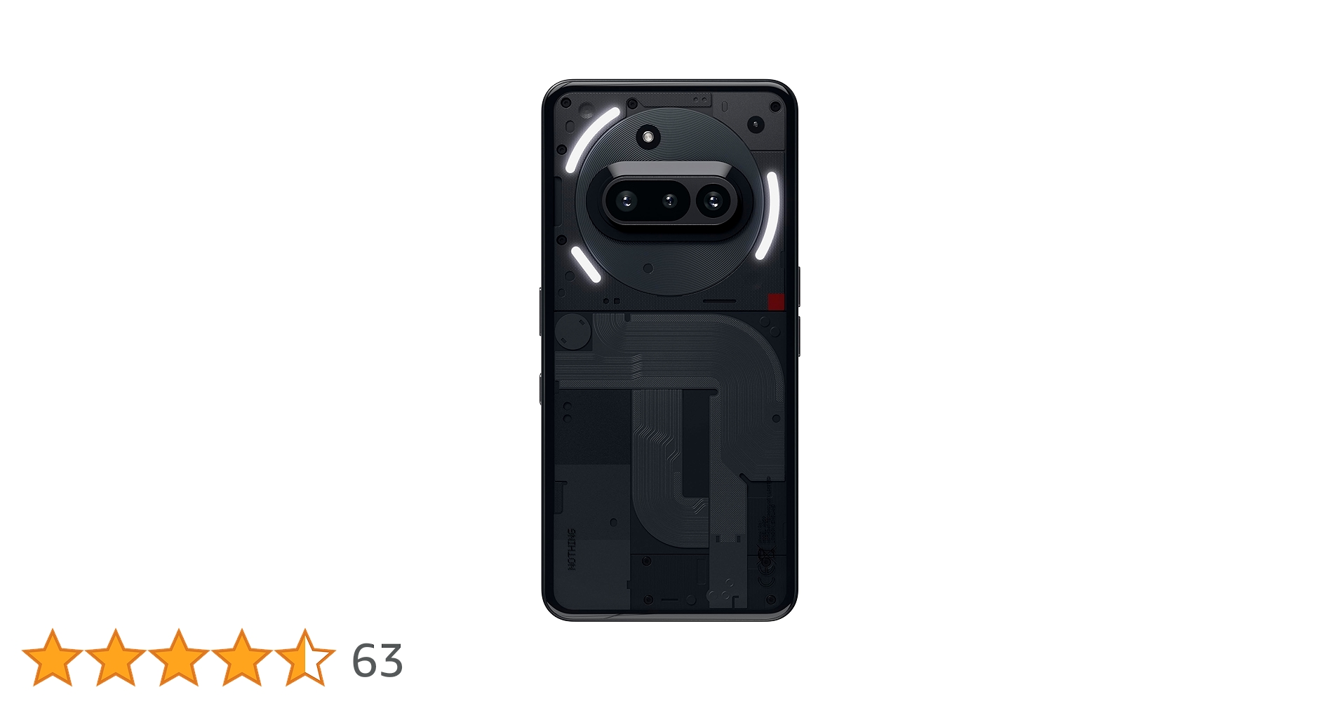 Amazon | Nothing Phone (3a) 8+128G Black スマートフォン本体【日本