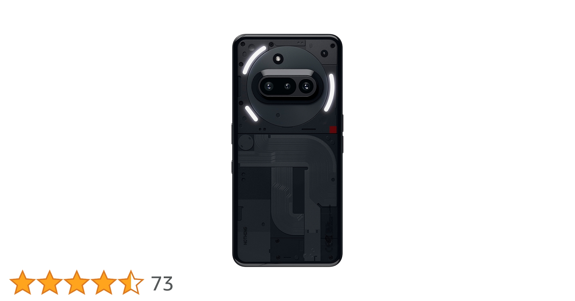 Amazon | Nothing Phone (3a) 8+128G Black スマートフォン本体【日本 Amazon | Nothing Phone (3a) 8+128G Black スマートフォン本体【日本