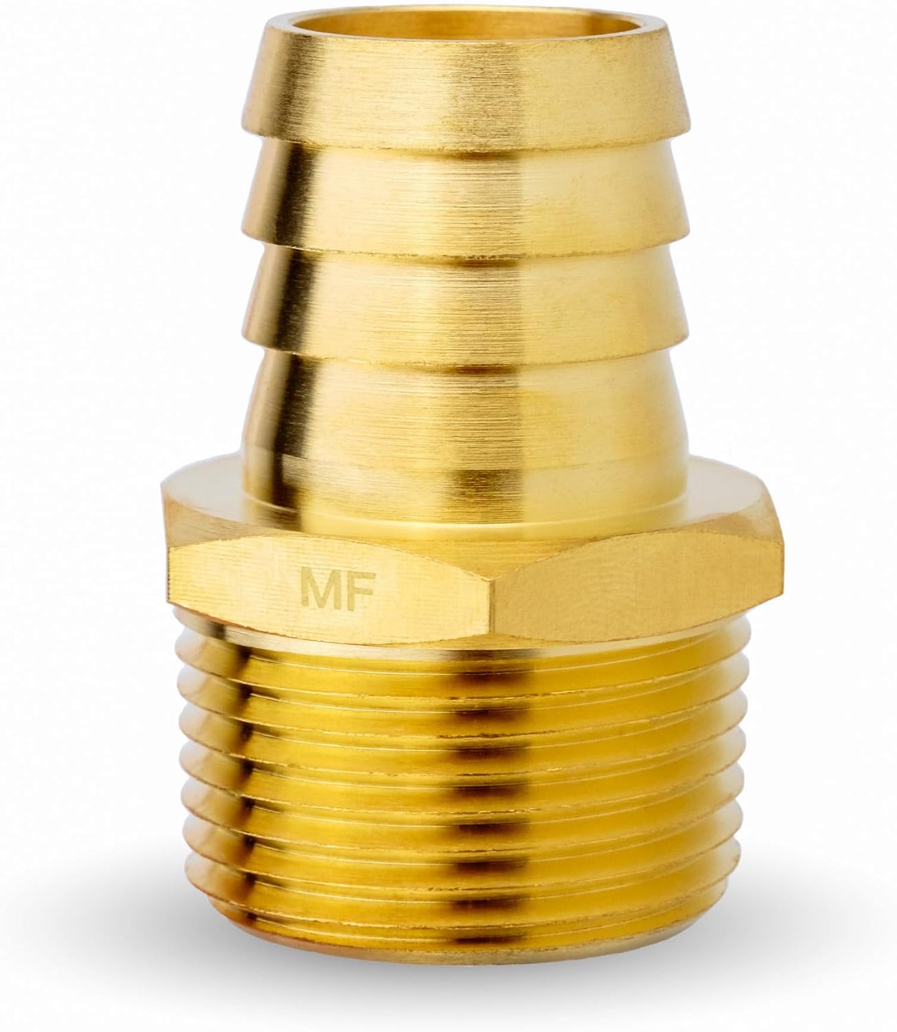 MAACFLOW Brass Barb/Barbed Hose Fitting, 1" Hose ID Barb