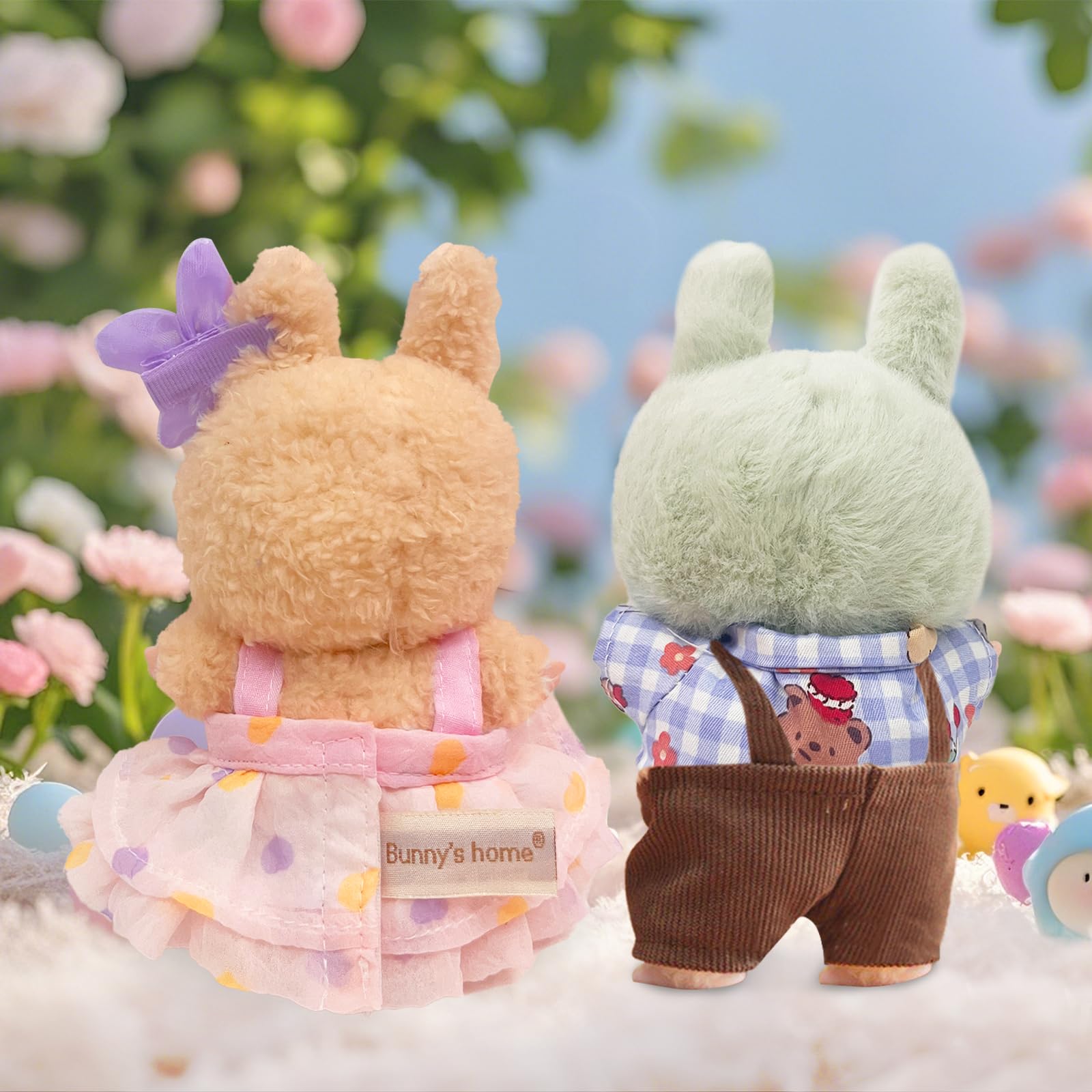 2 Juegos De Ropa Para Muñeca De 17 Cm – Vestido, Camisa, Pantalón, Falda Y Pinzas, Conjunto Kawaii De Algodón Suave