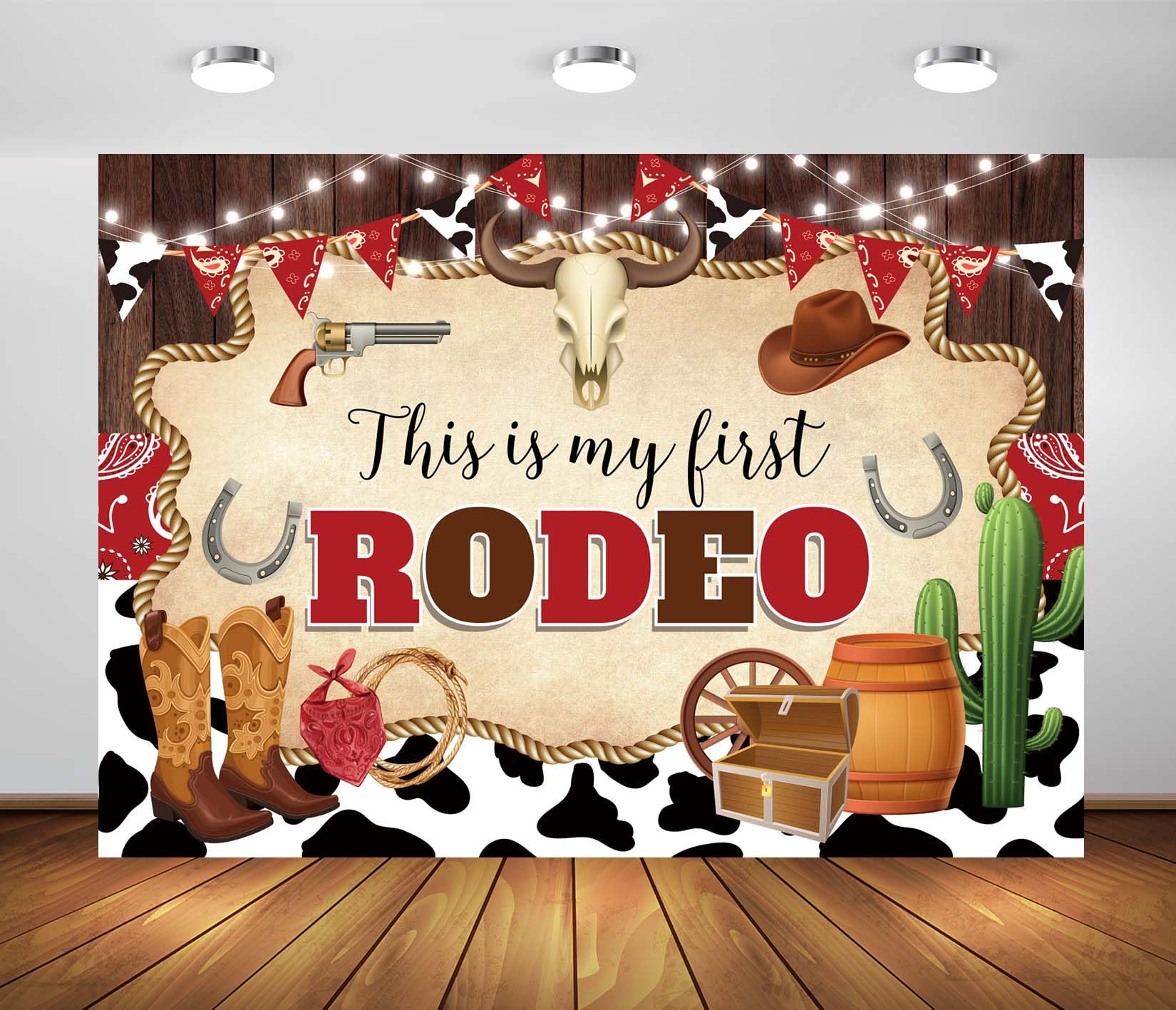4.5x3m Il mio primo sfondo per festa di rodeo,tema cowboy e cowgirl occidentali,decorazioni per la festa del primo compleanno,sfondo per fotografia country occidentale,cabina fotografica