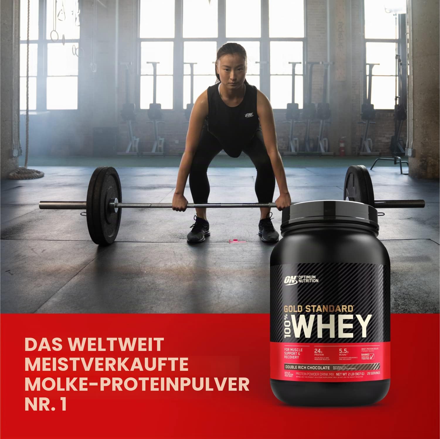 OPTIMUM NUTRITION ON | 100% Standard-Molkenprotein, Kekse und Creme, 5 Pfund