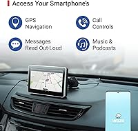 Vista 19 de Car and Driver INTELLIDASH PRO - Pantalla táctil IPS inalámbrica con Bluetooth, SiriusXM, Siri Assistant. Soporte para parabrisas de tablero