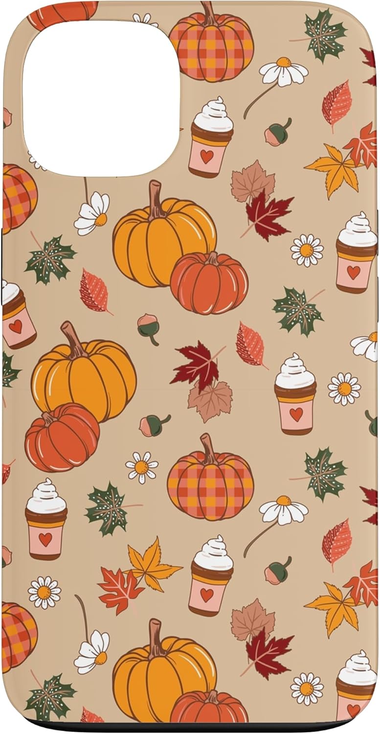 iPhone 13 Thanksgiving Fall Leaves Autumn Pumpkin Spice Coffee Lover Case iPhone 13 Thanksgiving Fall Leaves Autumn Pumpkin Spice Coffee Lover Case