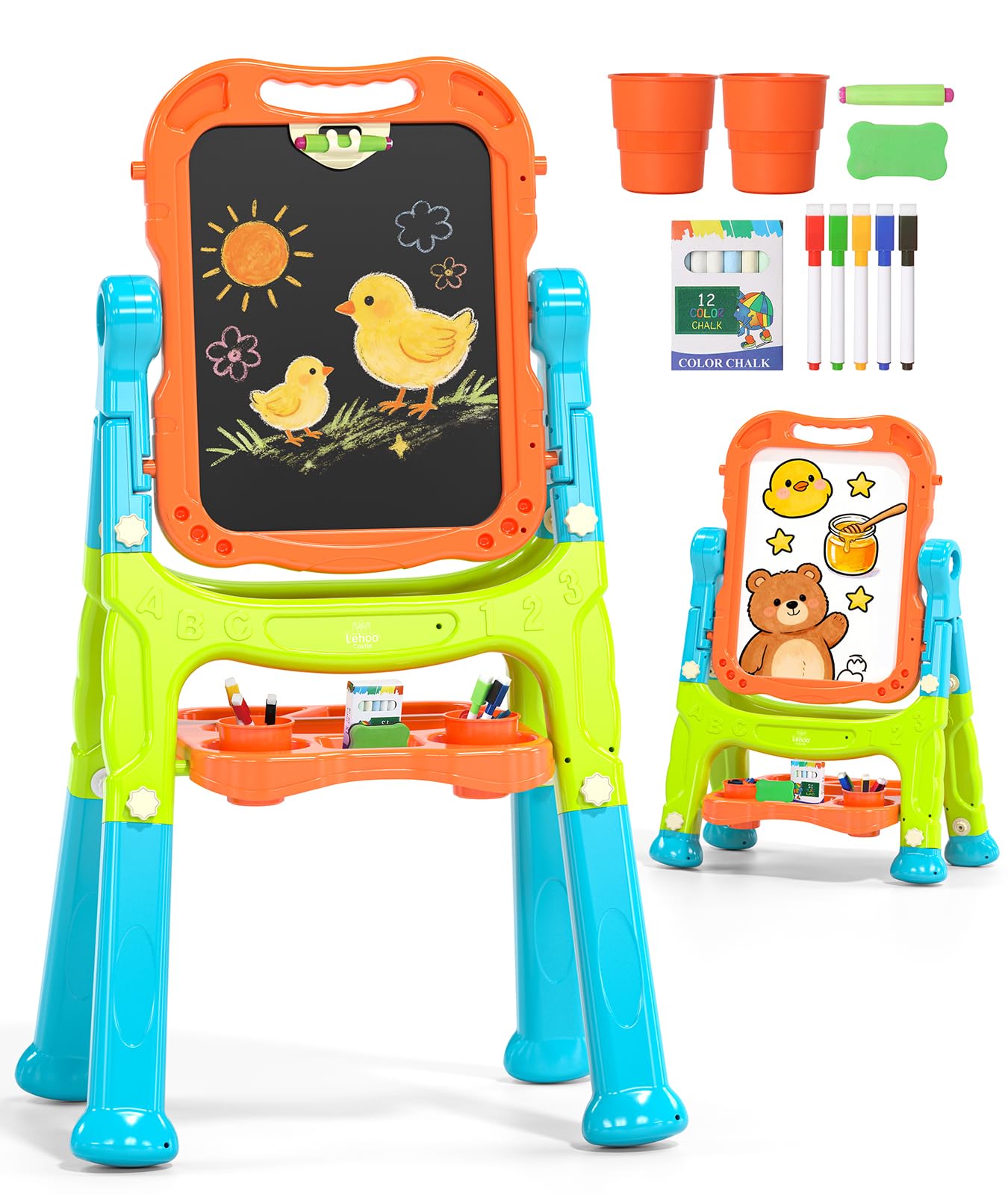 Amazon.com: Lehoo Castle Easel for Kids 3-5, Magnetic Chalkboard