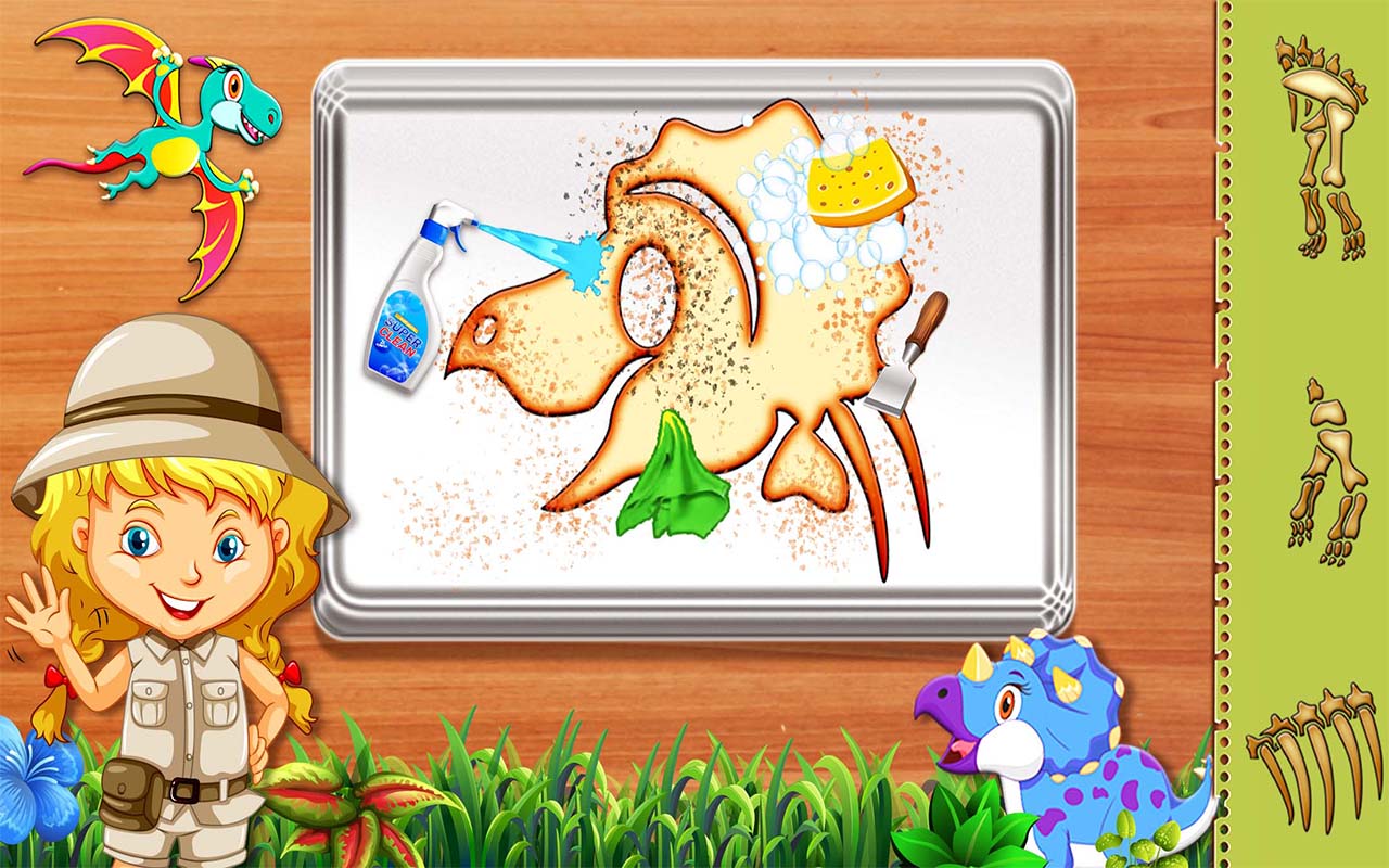 Dino Digging Fossil Games App on Amazon Appstore