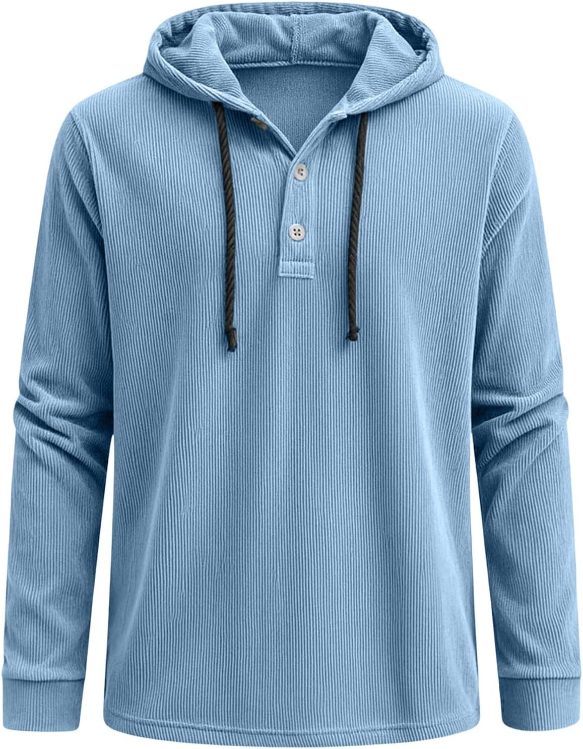 Shunking Hooded Shirts Men Plain Button Hoodie Long Sleeve | Business Meetings,Golf Days,Office Work,Autumn Walks,Weekend Brunch,Dinner Dates,Coffee Time,Family Gatherings,Fall Outings